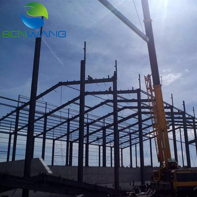 Q235 Q345 कम कार्बन स्टील बोल्ट्ड कनेक्शन मॉड्यूलर स्टील वर्कशॉप