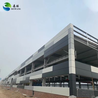 इस्पात फ्रेम संरचनाएँ जस्ती इस्पात संरचना संरचना भवन संरचनात्मक इस्पात एच बीम के साथ