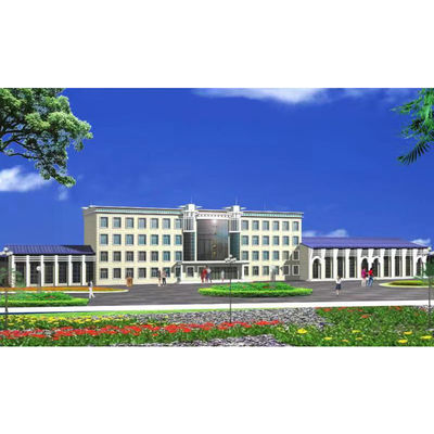 भूकंप प्रतिरोधी ग्रेड 8 और हल्के स्टील Q355 फ्रेम के साथ अग्निरोधक पूर्वनिर्मित इस्पात संरचना कार्यशाला