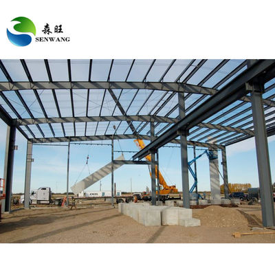 हल्के स्टील फ्रेम वेयरहाउस Q355 Q235 मौसम प्रतिरोधी