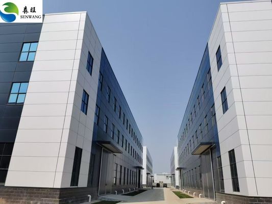 निर्माण परियोजनाएं वेल्डेड एच स्टील बीम और पेंटिंग कोटिंग के साथ स्ट्रक्चरल स्टील बिल्डिंग