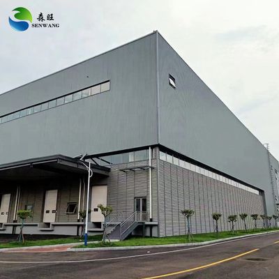 Q235/Q355 स्टील फ्रेम के साथ पूर्वनिर्मित स्टील संरचना गोदाम