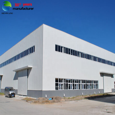 पूर्व निर्मित स्टील वेयरहाउस पोर्टल फ्रेम संरचना Q235/Q355