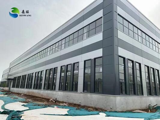 हल्के स्टील Q355 और कम निर्माण अवधि के साथ भूकंपीय 9 पॉइंट्स स्टील स्ट्रक्चर वर्कशॉप