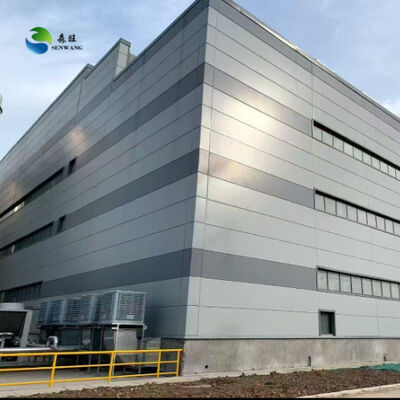 अनुकूलित आकार स्टील संरचना गोदाम Q235 Q355 ग्रेड स्टील और ढलान छत डिजाइन के साथ