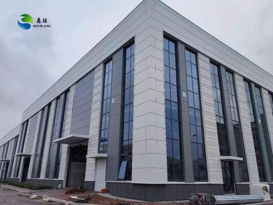 औद्योगिक भंडारण के लिए उच्च मौसम प्रतिरोध और Q235 Q345 स्टील के साथ अनुकूलित आकार का H-सेक्शन स्टील वेयरहाउस