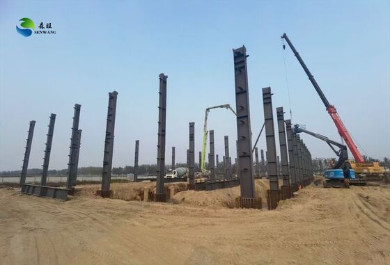 पवन प्रतिरोध 300 किमी/घंटा तक स्टील संरचना गोदाम 50 वर्ष सेवा जीवन और अनुकूलित रंग विकल्पों के साथ