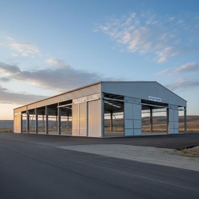 Q235 संरचनात्मक स्थिरता के लिए भूकंपीय भार डिजाइन और 50 वर्ष सेवा जीवन के साथ इस्पात संरचना गोदाम