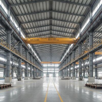 Q355 स्टील ग्रेड विनिर्माण कार्यशाला भूकंपीय ग्रेड 7 औद्योगिक विनिर्माण आवश्यकताओं के लिए डिज़ाइन की गई मजबूत संरचना